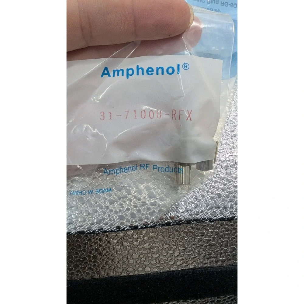 Amphenol BNC RF Connectors Lot 31-71000-RFX Crimp Plugs Coaxial Adapter Bulk